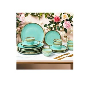 Praahi Lifestyle Premium Ceramic Handmade Dinner Set 18 Pieces 1 - LXINDIA.COM