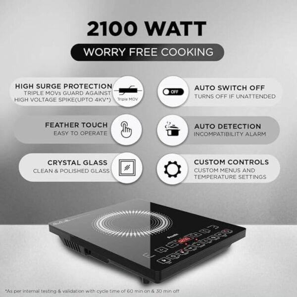 Preethi Indicook IC125 Induction Cooktop 2100 Watt 1 - LXINDIA.COM