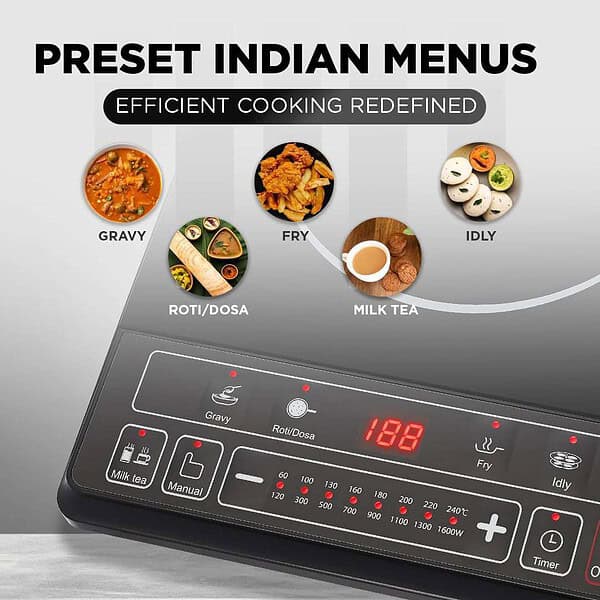 Preethi Trendy Plus 116 Induction Cooktop 1600 Watt2 - LXINDIA.COM