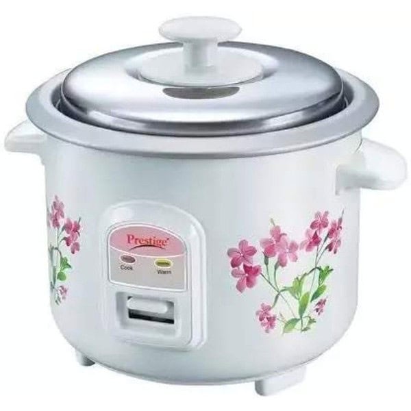 Prestige PRWO 0.6 L Electric Rice Cooker with 2 cooking pans - LXINDIA.COM