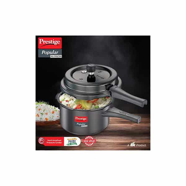 Prestige Popular Svachh Hard Anodised 3 litre Pressure CookerA - LXINDIA.COM