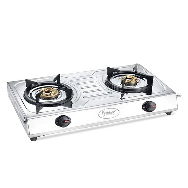 Prestige Prime LP Gas Stove with 2 Brass Burners - LXINDIA.COM