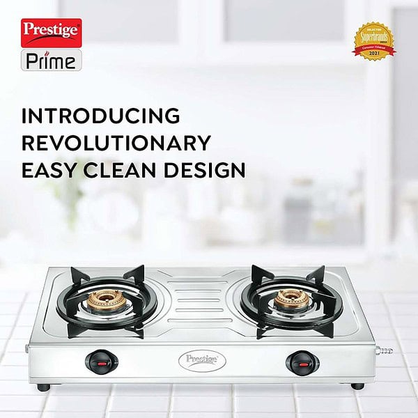 Prestige Prime LP Gas Stove with 2 Brass Burners2 - LXINDIA.COM