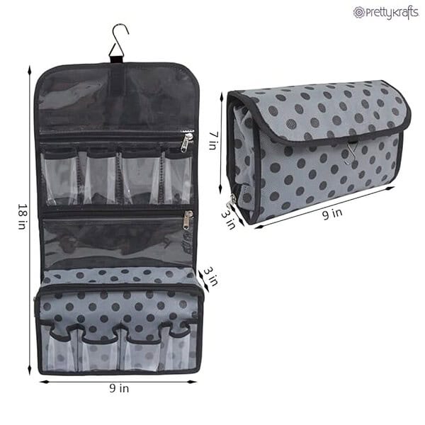 PrettyKrafts Non Woven Vanity Toiletry Bag with Hanging Hook 1 - LXINDIA.COM