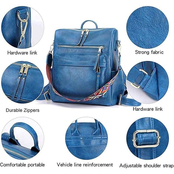 ProArch Stylish Suede Leather Anti Theft Womens Fashion Backpack 1 - LXINDIA.COM