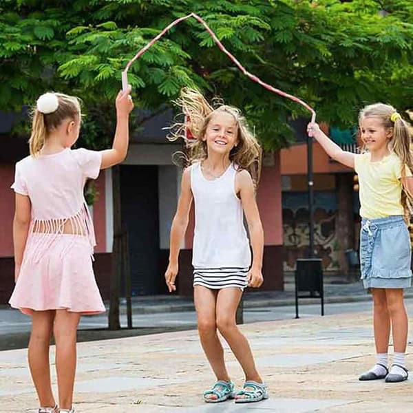 Proberos Kids Skipping Rope Anti slip Jump Rope 2.8m Adjustable Jump Rope 2 - LXINDIA.COM