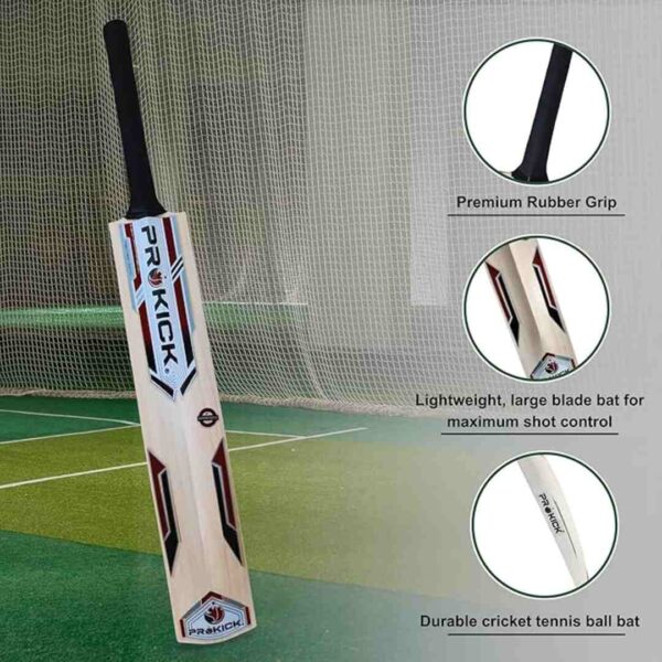 Prokick Magnum Indian Willow Popular Willow Cricket Tennis Ball Bat SH 2 - LXINDIA.COM