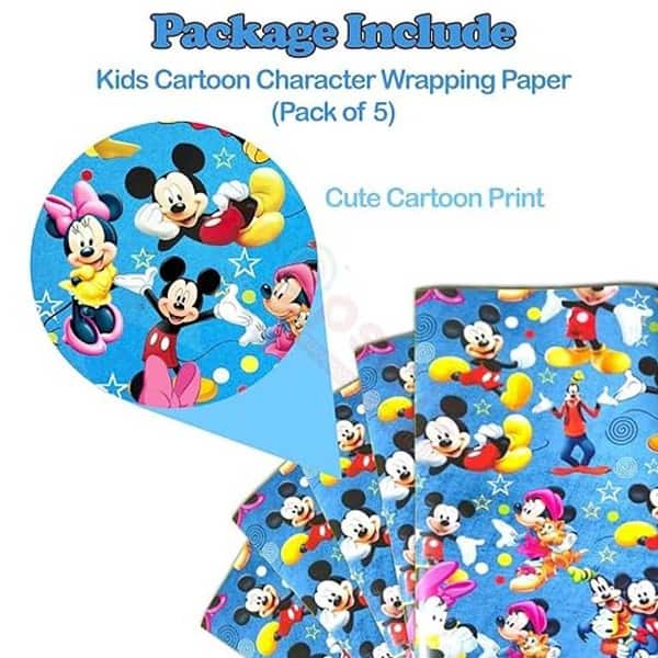 Propsicle Kids Cartoon Theme Gift Wrapping Paper1 - LXINDIA.COM