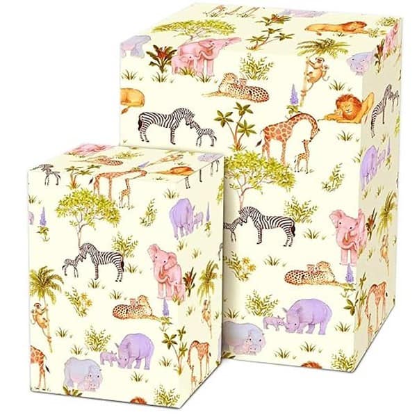 Propsicle Printed Gift Wrapping Paper Jungle Animal Print - LXINDIA.COM