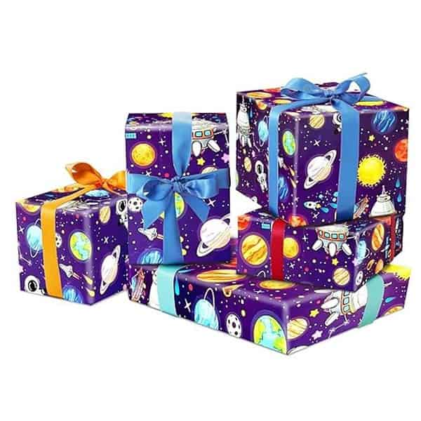 Propsicle Printed Gift Wrapping Paper Space Theme Print - LXINDIA.COM