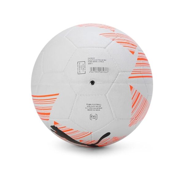 Puma Unisex Adult Future 2 Soccer Ball White Citrus 5 5476005 - LXINDIA.COM