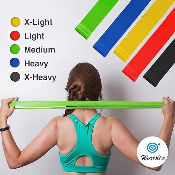 QUXIS Resistance Bands Set for Men and Women Pack of 5 1 - LXINDIA.COM