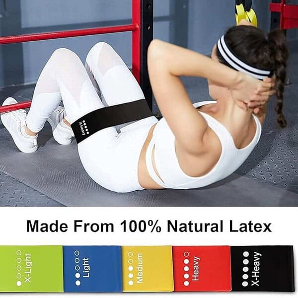 QUXIS Resistance Bands Set for Men and Women Pack of 5 3 - LXINDIA.COM