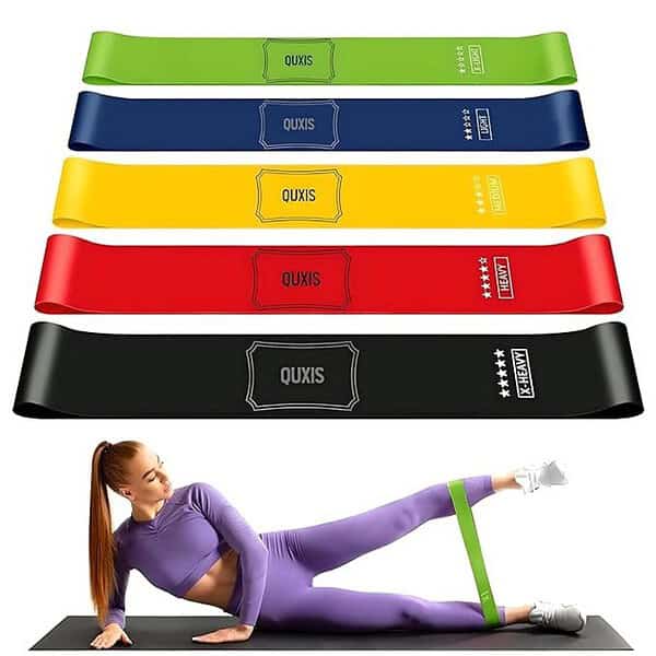 QUXIS Resistance Bands Set for Men and Women Pack of 5 - LXINDIA.COM