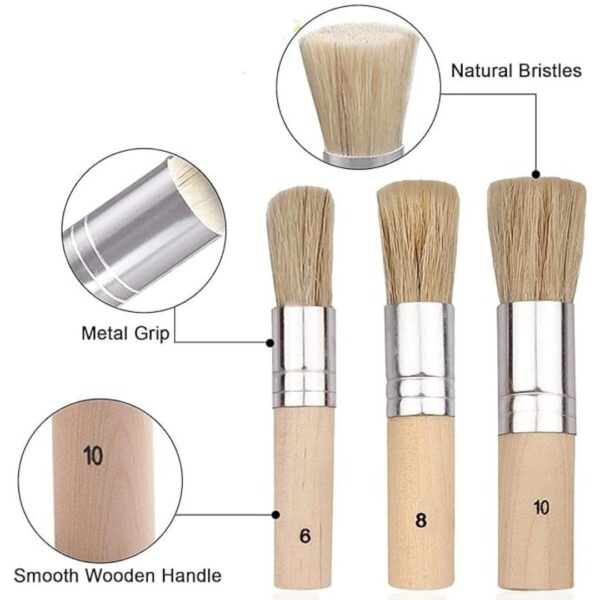 Qatalitic 3 pcs Stencil Brushes Set2 1 - LXINDIA.COM