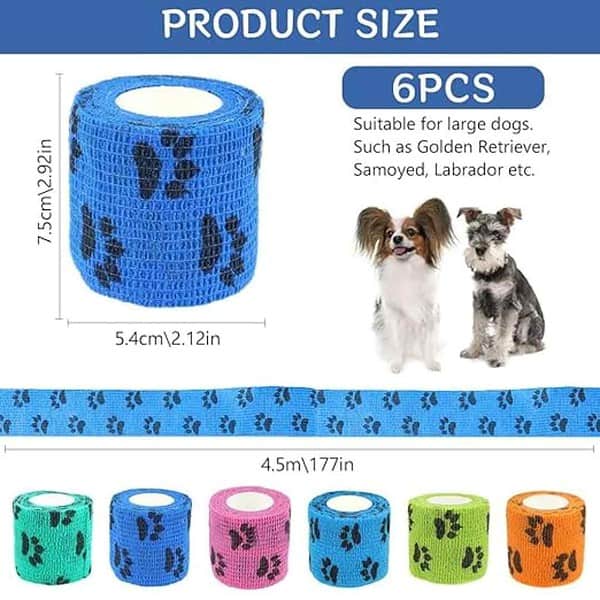 Qpets 6Pcs Dog Anti Dirty Bandages 2 - LXINDIA.COM