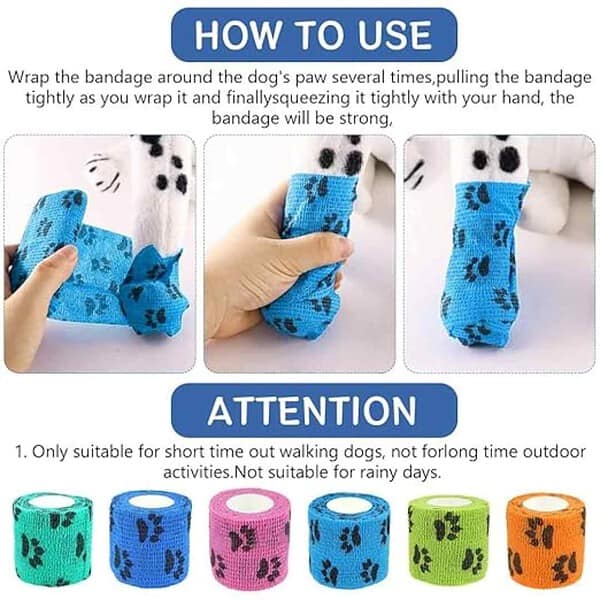 Qpets 6Pcs Dog Anti Dirty Bandages 3 - LXINDIA.COM