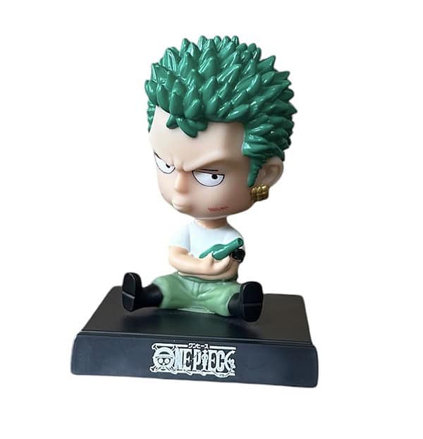 Quirked Up Roronoa Zoro Bobblehead Action Figure 02 - LXINDIA.COM