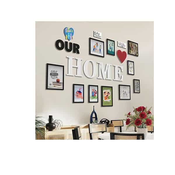 RANDOM Photo Frame For Wall Set of 10 3D With Our Home and Heart - LXINDIA.COM