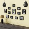 RANDOM Synthetic Photo Frame Set For Wall 12 Individual Photo Frames Black - LXINDIA.COM