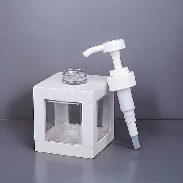 RATAVA 500Ml Square Shampoo Bottle dispenser for Shower Soap White 2 - LXINDIA.COM