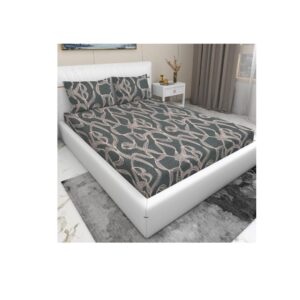 RD TREND Brown Queen Size Bedsheet for Double Bed - LXINDIA.COM