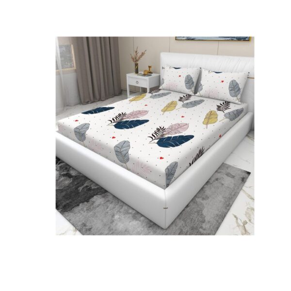 RD TREND Cream Queen Size Bedsheet for Double Bed C - LXINDIA.COM