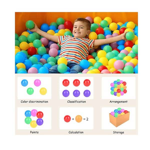 REZNOR 8 cm Soft and Child Friendly Multi Colored Play Pool BallsSet of 25 1 - LXINDIA.COM