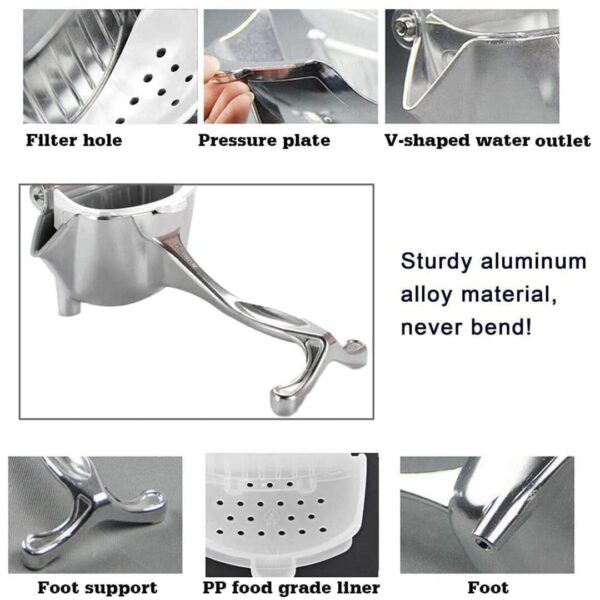 ROMINO Small Hand Press Metal Lime Juicer C - LXINDIA.COM