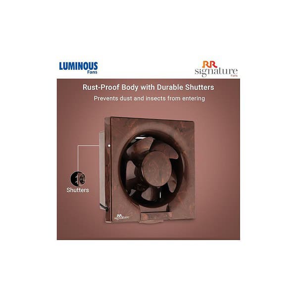 RR Signature Vento Deluxe 150 MM Exhaust Fan Marble BrownA - LXINDIA.COM