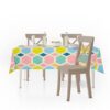 RRC Super Soft Brushed Microfiber Cotton Dining Rectangular Table Covers Pink Yellow - LXINDIA.COM