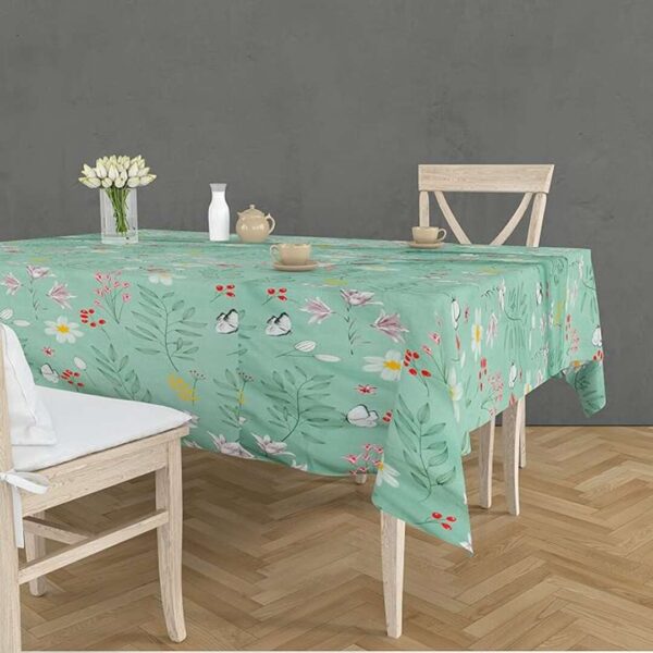 RRC Super Soft Brushed Microfiber Cotton Dining Rectangular Table Covers Pista 3 - LXINDIA.COM