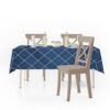 RRC Super Soft Brushed Microfiber Cotton Dining Table Cloth Rectangular Table Covers Blue - LXINDIA.COM