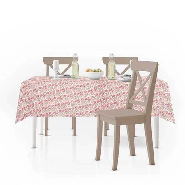 RRC Super Soft Brushed Microfiber Cotton Dining Table Cloth Rectangular Table Covers Pink - LXINDIA.COM