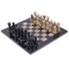 Radicaln Marble Chess Set 15 Inches Black Multi Green Handmade Chess Game - LXINDIA.COM