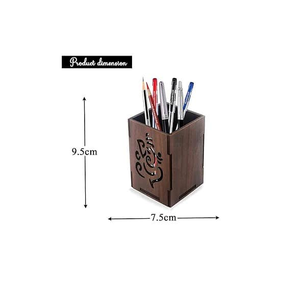 Raptech Ganesha Design Pen Holder Stand Brown A - LXINDIA.COM