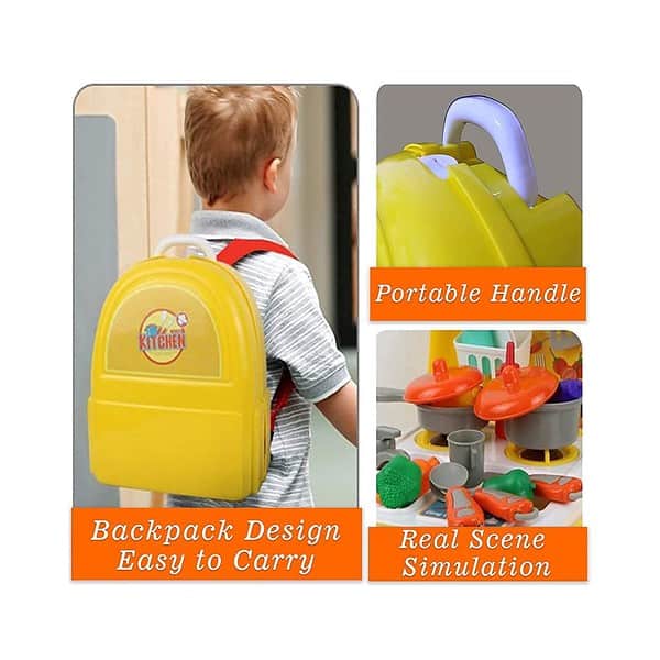 Razzes Best of The Toys Little Chef Cooking Backpack Kitchen Set 01 - LXINDIA.COM