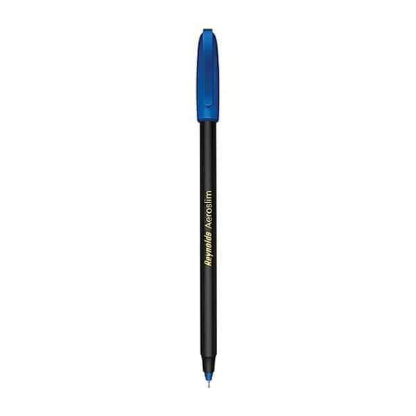 Reynolds AEROSLIM Ball Pen SET 50 BLUE PENS WITH COMFORTABLE GRIP1 - LXINDIA.COM