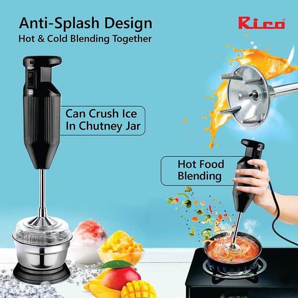 Rico Heavy Duty Portable Hand Blender For Kitchen2 - LXINDIA.COM