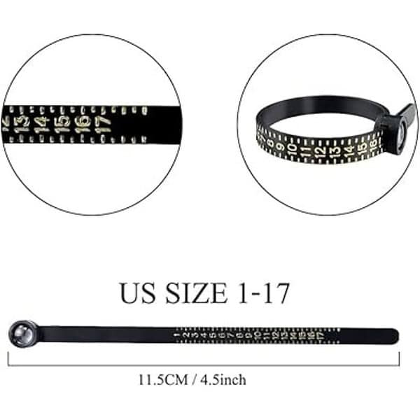 Ring Sizer Measuring Tool with Magnifying Glass2 - LXINDIA.COM