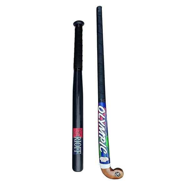 Rioff® Hockey Stick Witjh Baseball bat Heavy Duty Black basebat Olypic Hockey - LXINDIA.COM