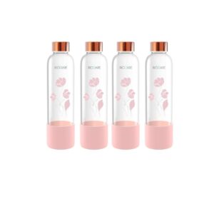 Rioware Purifa Borosilicate Glass Water Bottle 750MlPink - LXINDIA.COM