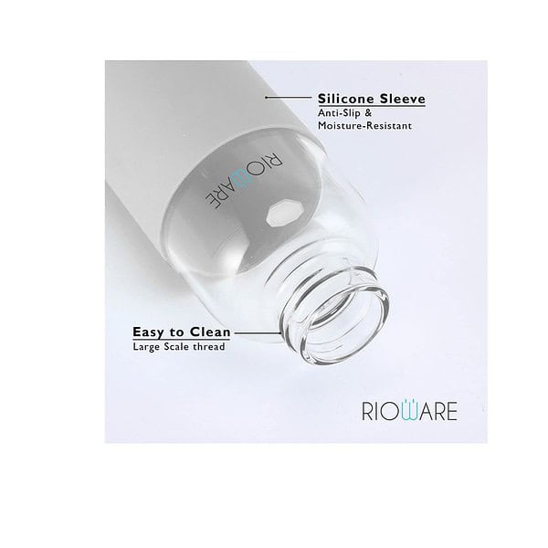 Rioware Purifa Borosilicate Glass Water Bottle 750Mlwhite - LXINDIA.COM