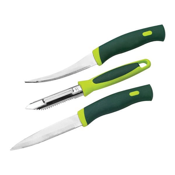 Ritu Stainless Steel Knife and Peeler Set Green2 - LXINDIA.COM