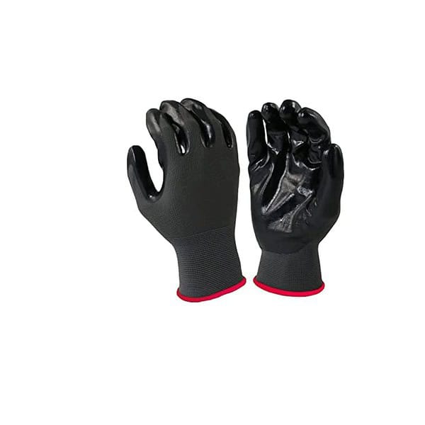 Robustt Nylon Nitrile Coated Industrial Safety Hand Gloves Pack of 5 - LXINDIA.COM