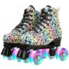 Roller Skates for Beginners Cool Leopard Pattern - LXINDIA.COM