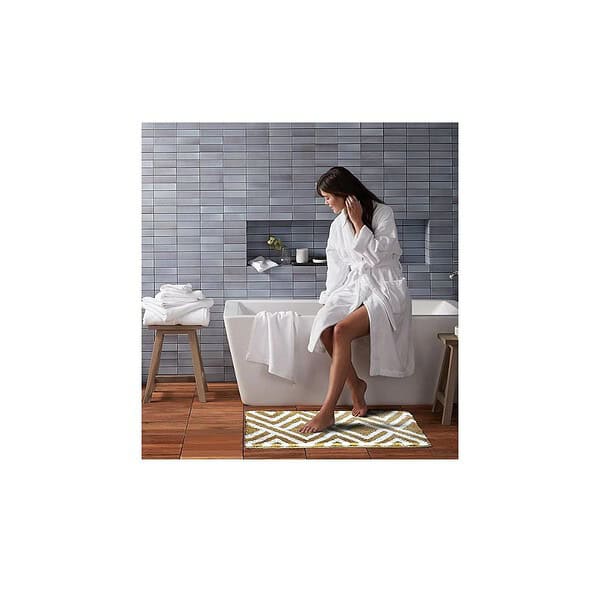 Roseate Egyptian Super Soft 40x60 cm Microfibre Bath Mat Biege Pack of A - LXINDIA.COM