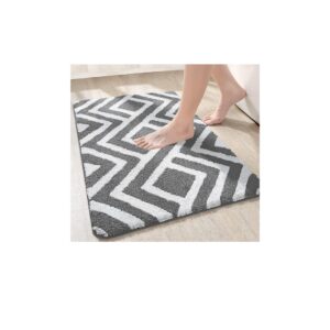 Roseate Egyptian Super Soft 40x60 cm Microfibre Bath Matt Grey Pack of 1 - LXINDIA.COM