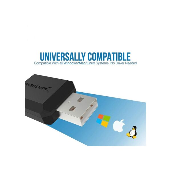 SABRENT USB 3D SOUND ADAPTER BLACK 2 - LXINDIA.COM