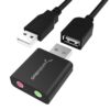 SABRENT USB ALUMINUM EXTERNAL STEREO SOUND ADAPTER BLACK - LXINDIA.COM